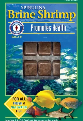 San Francisco Bay Frozen Spirulina Brine Shrimp 3.5oz (65225)
