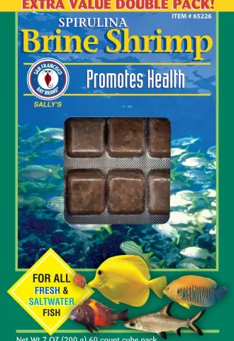 San Francisco Bay Frozen Spirulina Brine Shrimp Cube 7oz (65226)