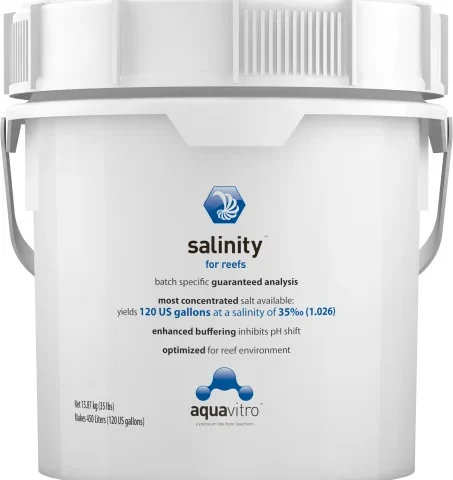 Seachem Aquavitro Reef Salinity Salt 120gal, 15.87kg, 35lbs (7582)