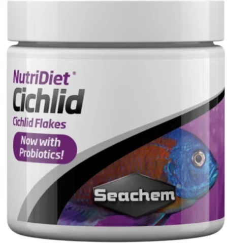 Seachem NutriDiet Cichlid Flakes w/ Probiotics 15g / 0.5oz (1071)