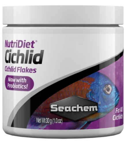 Seachem NutriDiet Cichlid Flakes w/ Probiotics 30g / 1oz (1072)