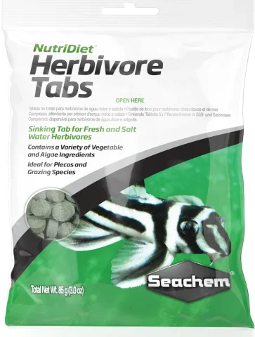 Seachem NutriDiet Hebivore Tabs 85g (1003)