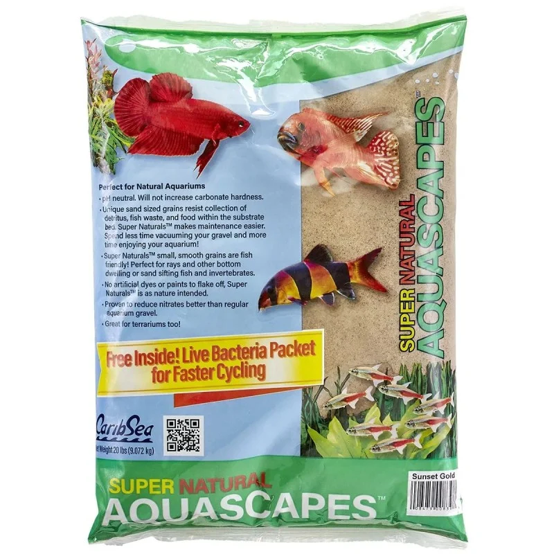 Sunset Gold Dry Sand 20lbs - Super Naturals Substrate CaribSea