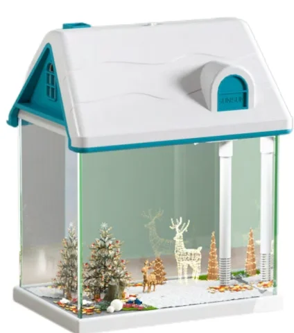 SunSun TW-300 Nano Fish Tank in White, 3.17gal