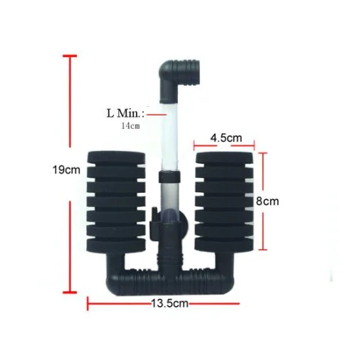 Xinyou Hang On Wall Double Sponge Filter