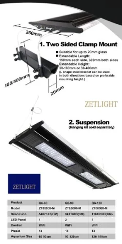 Zetlight Qmaven Q6-60 95W LED Light