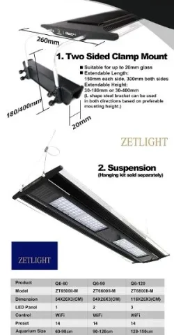 Zetlight Qmaven Q6-90 170W LED Light